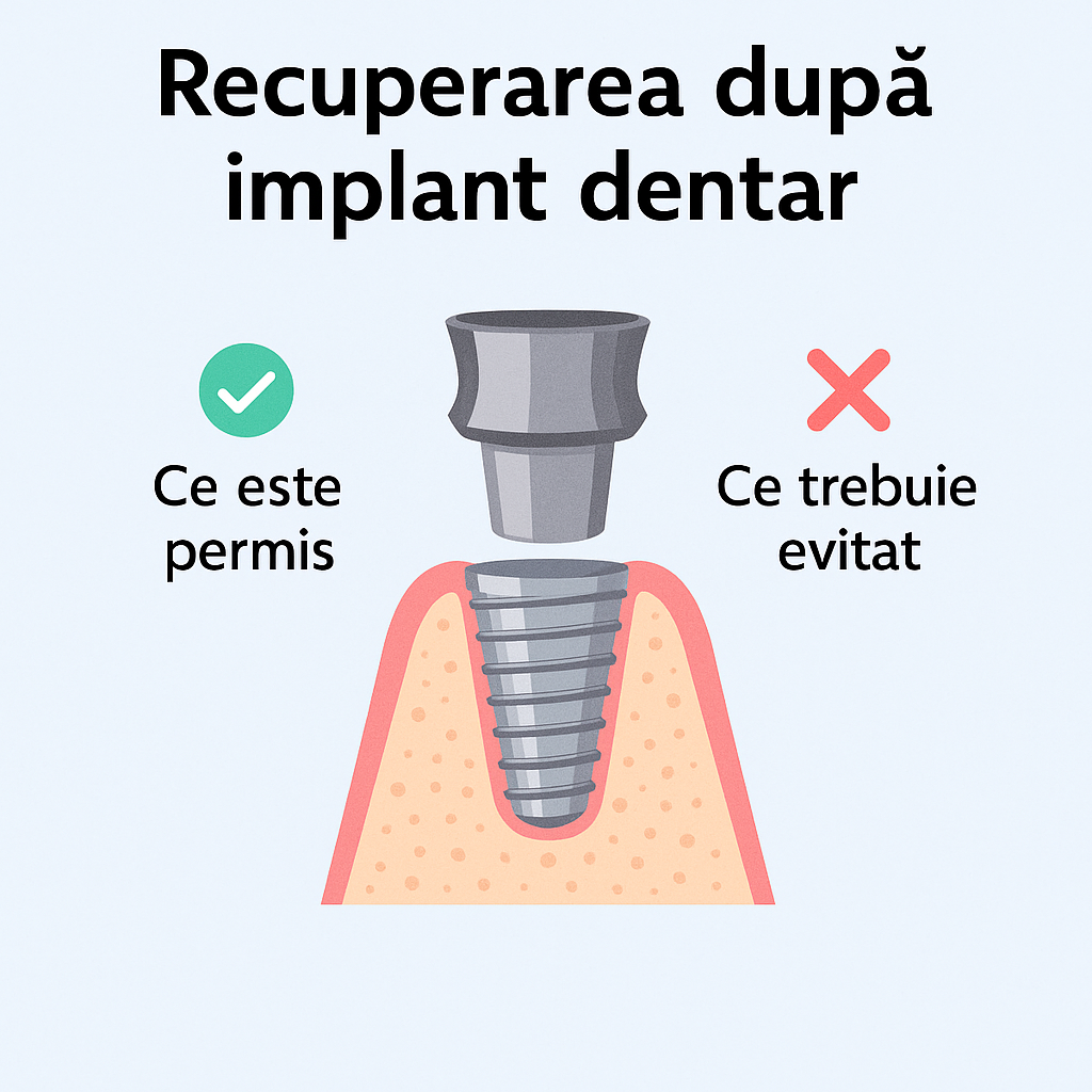 Recuperarea după implant dentar – tot ce trebuie să știi