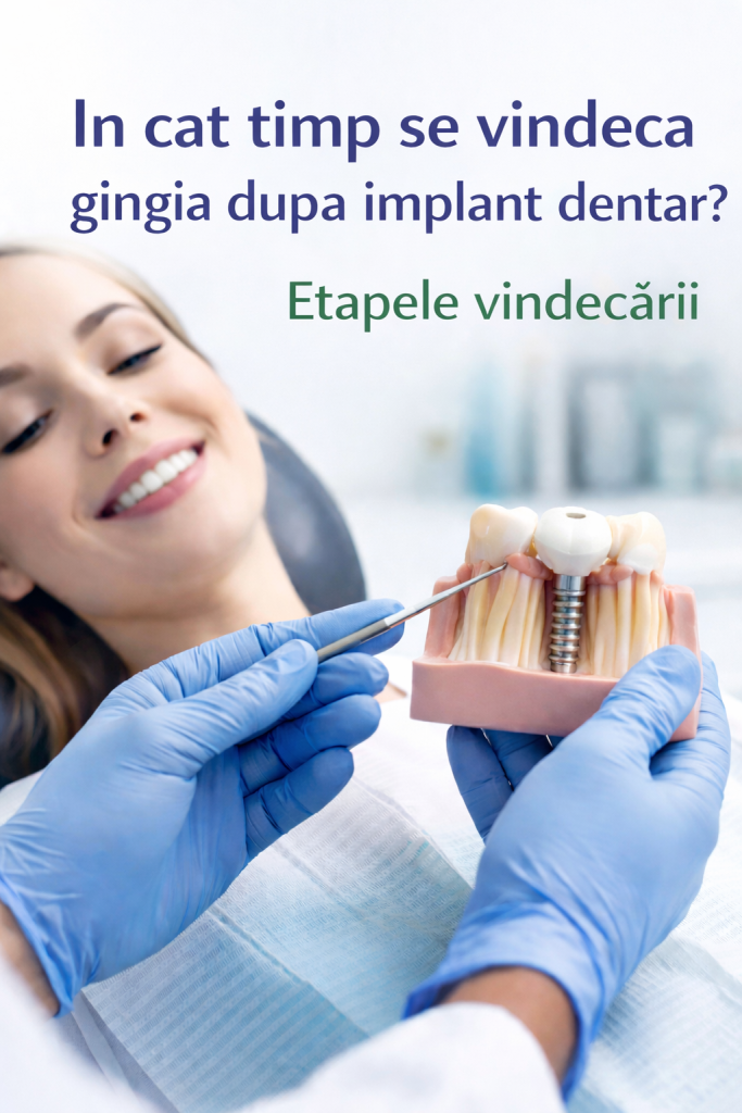 În cât timp se vindecă gingia după implant dentar? Tot ce trebuie să știi despre etapele recuperării